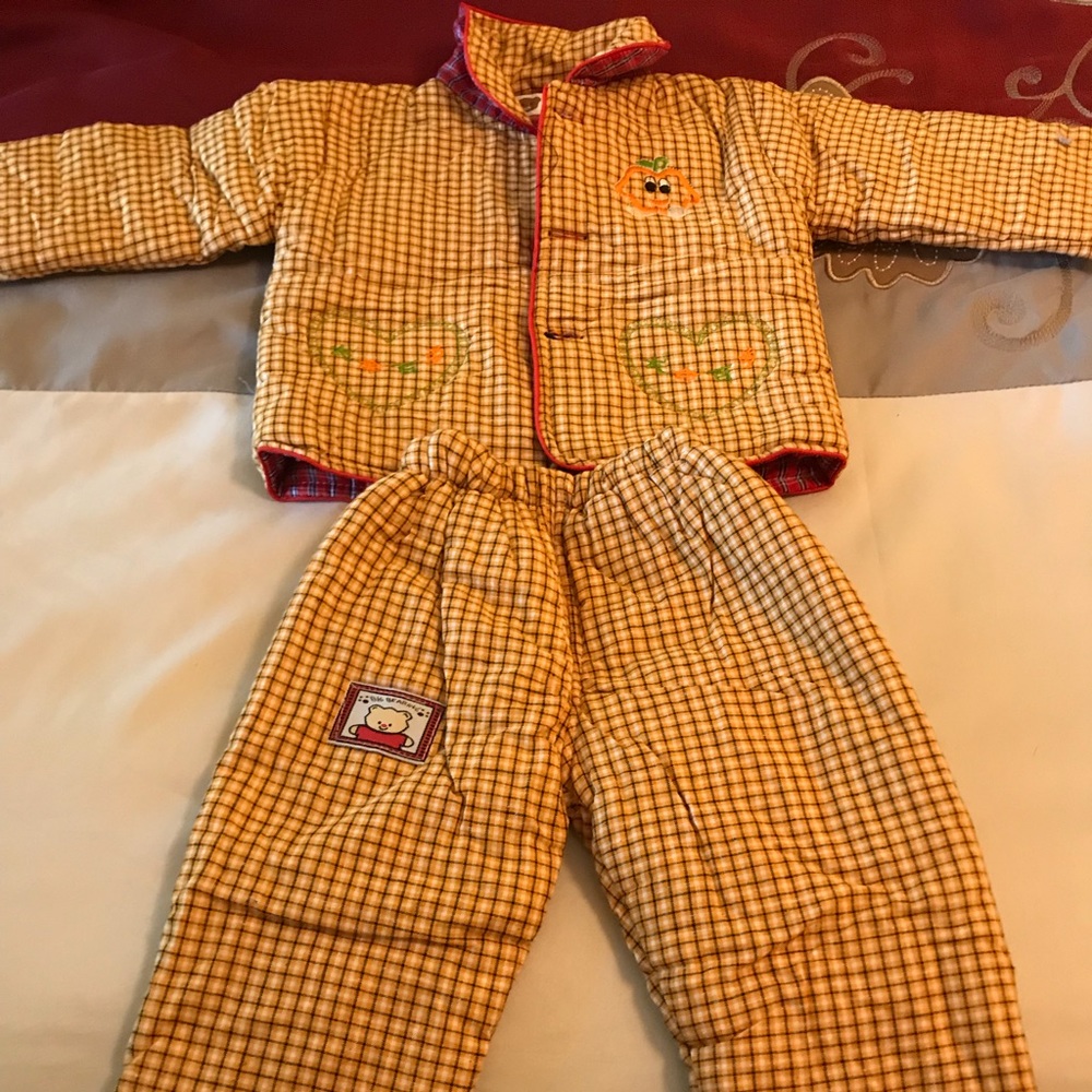 Cotton coat and pants set